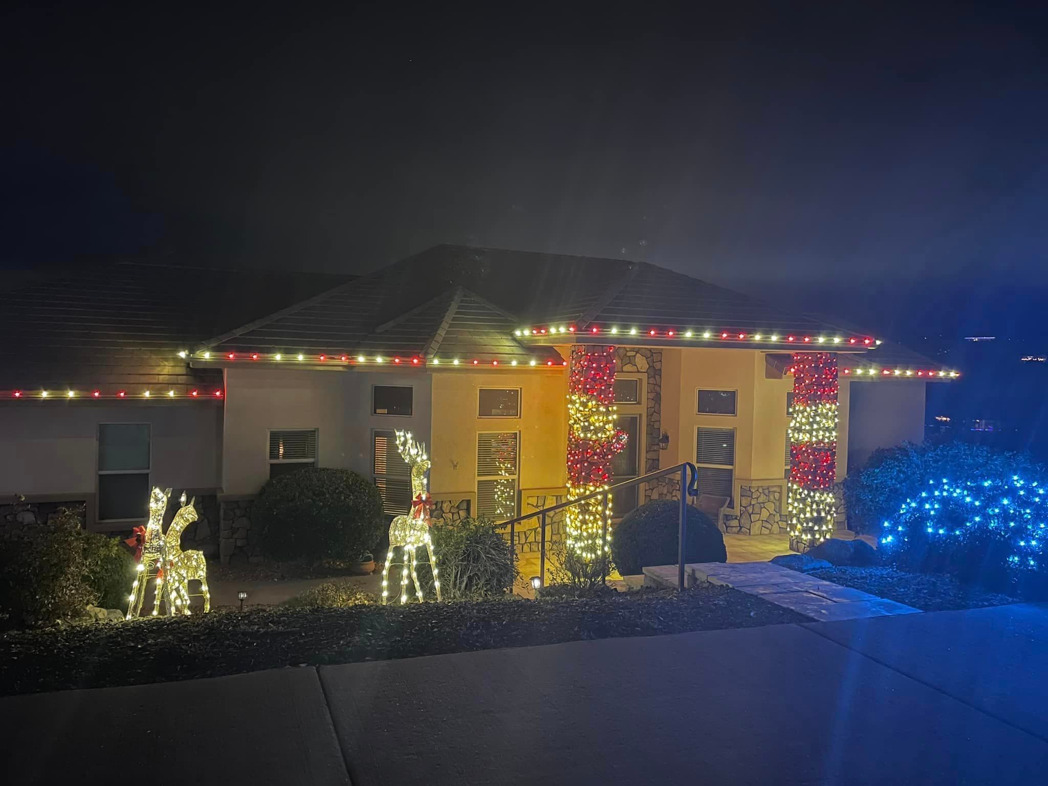 Holiday lighting installation 7 in the Prescott, AZ area