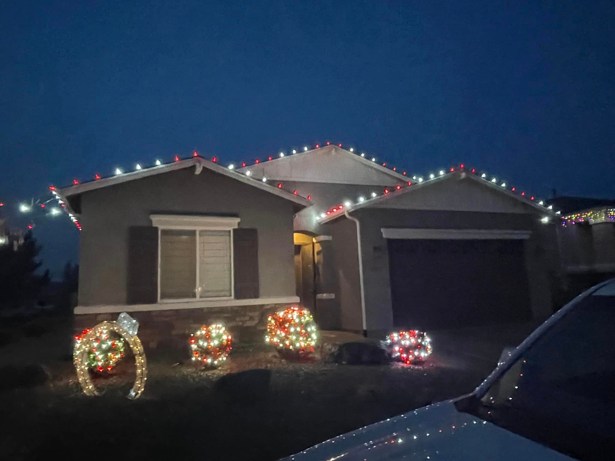 Holiday lighting installation 8 in the Prescott, AZ area