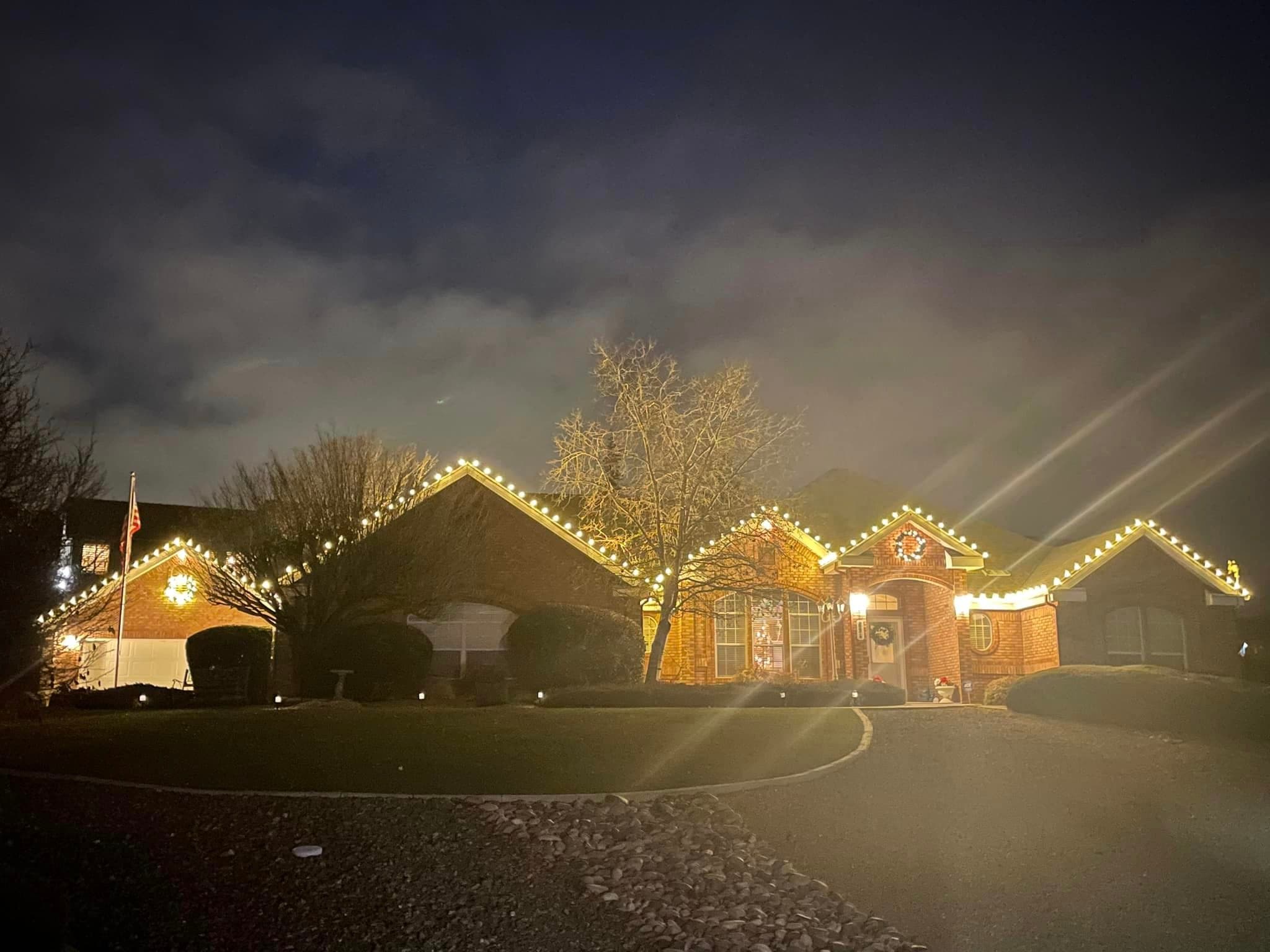 Holiday lighting installation 14 in the Prescott, AZ area