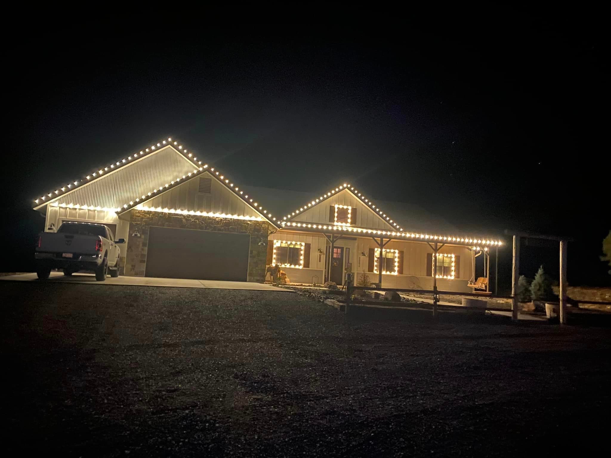 Holiday lighting installation 15 in the Prescott, AZ area