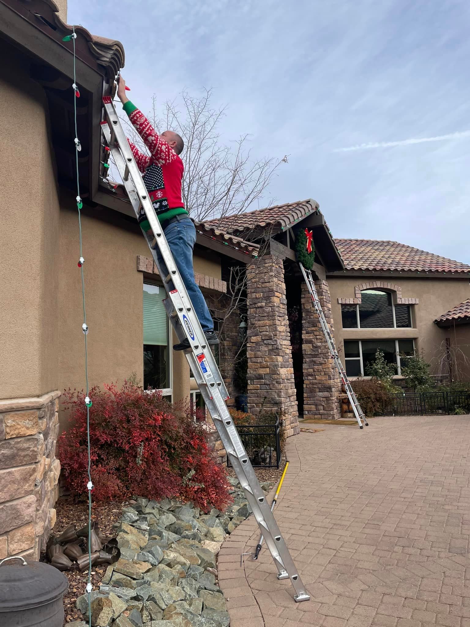 Holiday lighting installation 17 in the Prescott, AZ area