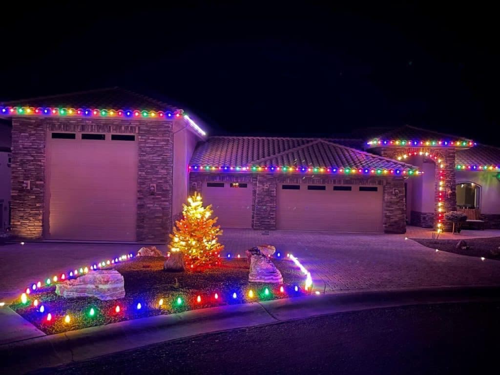Holiday lighting installation 24 in the Prescott, AZ area